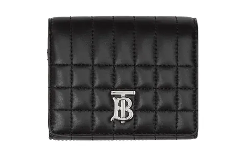 Burberry Lambskin Wallet Small Women's Black