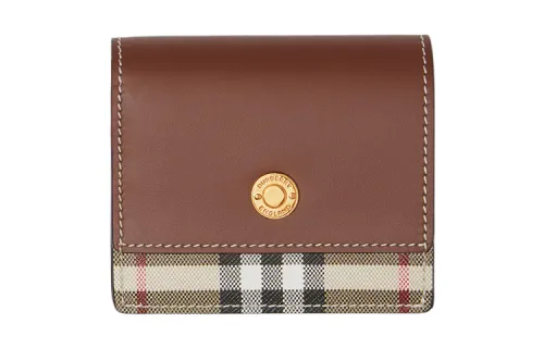 Burberry VINTAGE Cotton Wallet Small Women's Brown