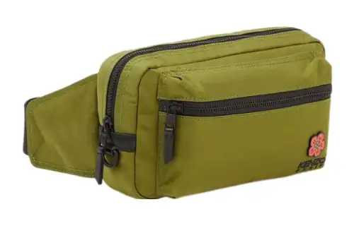 KENZO Nylon Shoulder Bag, Crossbody Bag, Fanny Pack Regular Men's Khaki