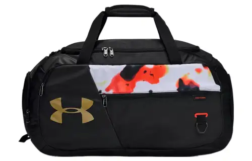 Under Armour Polyester Travel Bag Portable One Shoulder Crossbody Gym Bag Medium Unisex Black