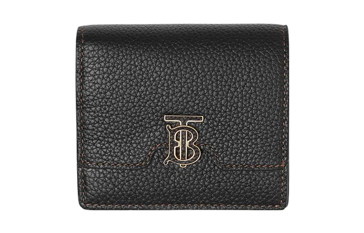 Burberry Calfskin Wallet Regular Women's Black