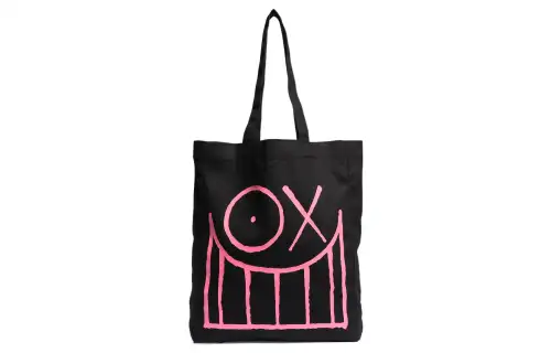 Adidas Originals Trefoil ANDRÉ SARAIVA Collaboration Cotton Tote Bag, Shopping Bag, Handbag Regular Unisex Black