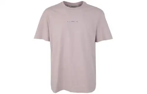 Golden Goose T Shirts Men's Dusty Pink Crew Neck Moderate Straight Fit