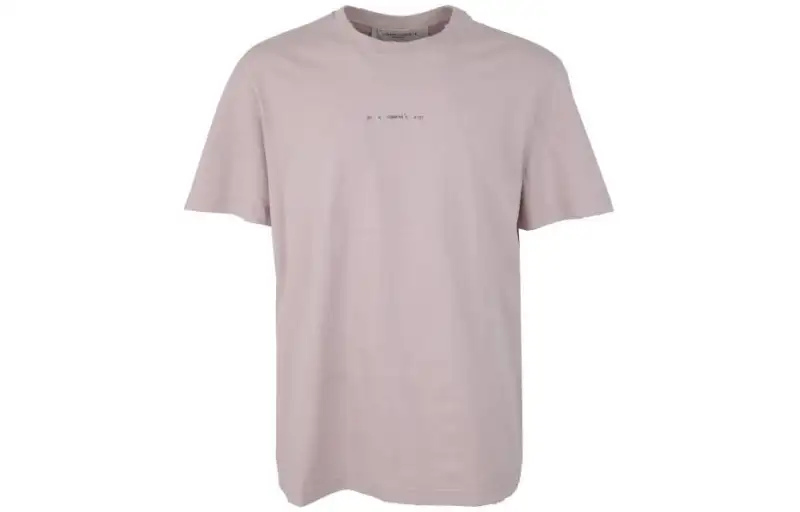 Golden Goose T Shirts Men's Dusty Pink Crew Neck Moderate Straight Fit