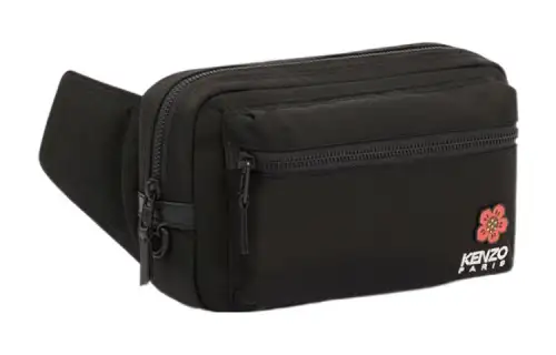 KENZO Nylon Shoulder Bag, Crossbody Bag, Fanny Pack Regular Men's Black