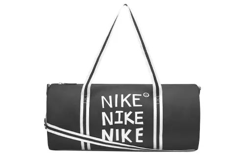 Nike Heritage Polyester Portable One Shoulder Crossbody Gym Bag Large Men's Black