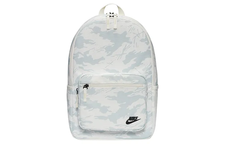 Nike Heritage Polyester Backpack Regular Unisex White Gray
