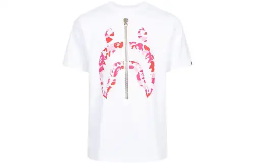 A BATHING APE Abc Camo Shark T shirt