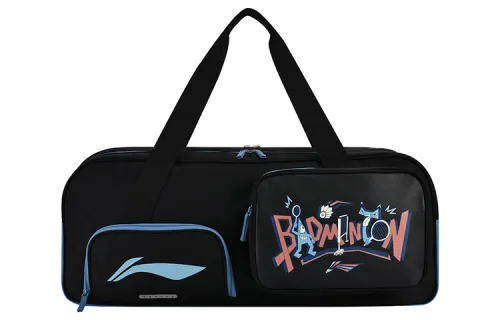 Li Ning Pu Badminton Racket Bag, Shoulder Bag, Handbag Regular Unisex Black