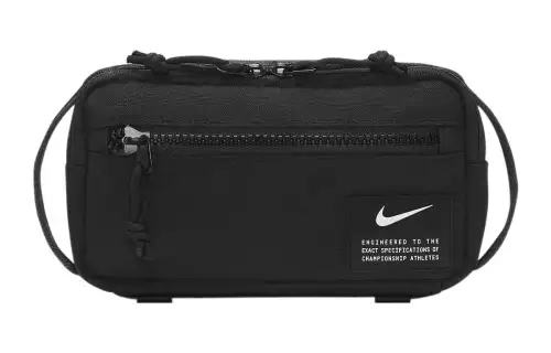 Nike Polyester One Shoulder Crossbody Sling Bag, Fanny Pack Unisex Black