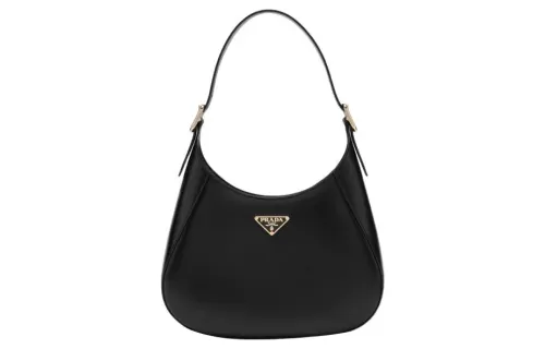 PRADA Leather Handbag, Shoulder Bag Women's Black