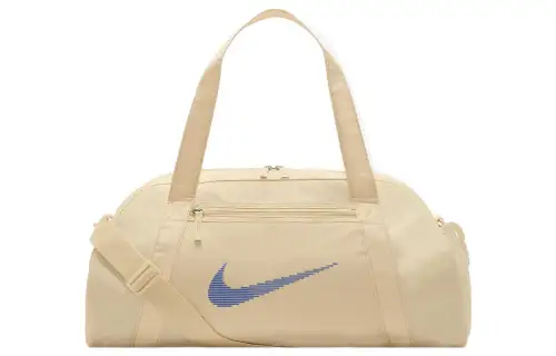 Nike Polyester Handbag, Shoulder Bag, Crossbody Bag, Gym Bag Large Unisex Beige