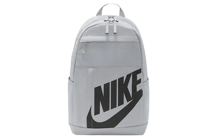 Nike Polyester Backpack Regular Unisex Silver Gray