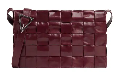 Bottega Veneta CASSETTE Cow Leather Shoulder Bag, Crossbody Bag Extra Large Men's Barolo Burgundy