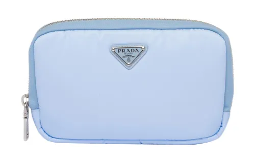 PRADA Recycled Nylon Wallet Large Women's Light Blue