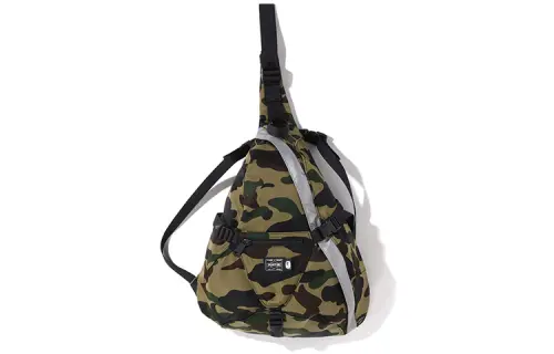 A BATHING APE PORTER Collaboration Nylon Sling Bag Men's Green