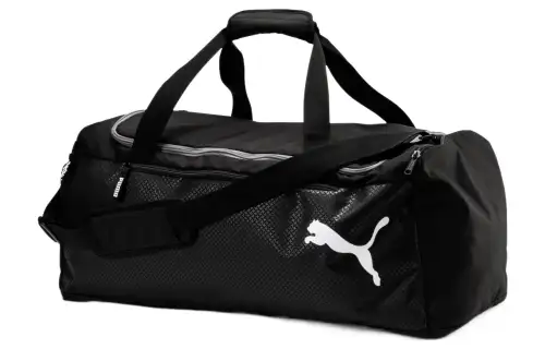 PUMA Polyester Portable One Shoulder Crossbody Gym Bag Medium Unisex Black