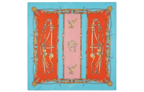 GUCCI Harness Double G Print Scarf