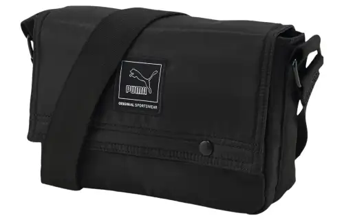 PUMA Fabric Messenger Bag, Shoulder Bag, Crossbody Bag Regular Unisex Black