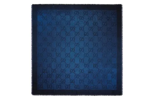 GUCCI Knit Scarves Women's Blue