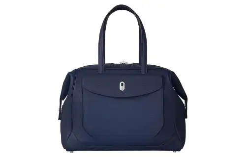 HERMES Wallago Cabine Togo Calfskin Handbag Travel Bag Unisex