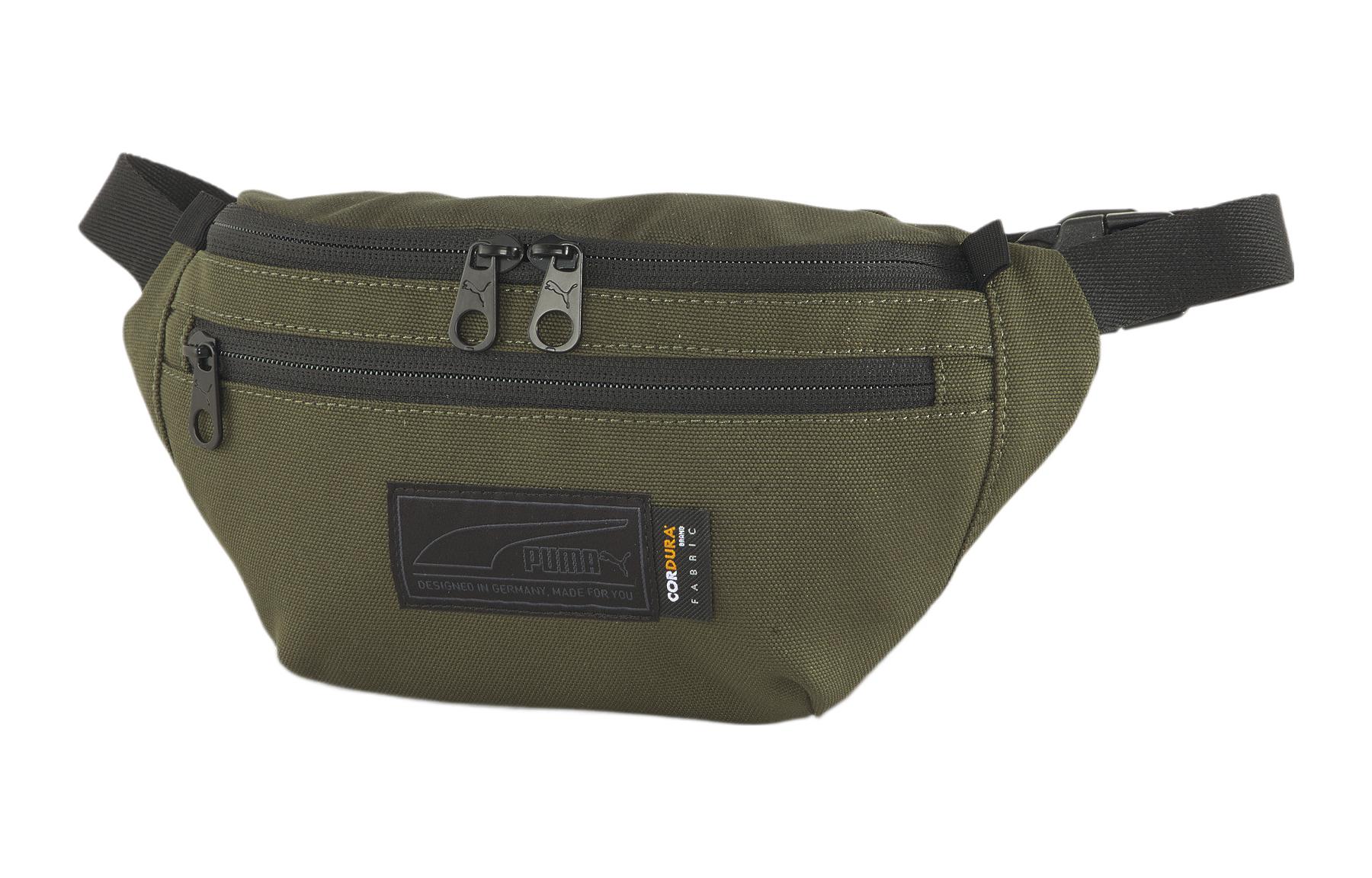 PUMA Fabric One Shoulder Crossbody Fanny Pack Regular Unisex Army Green