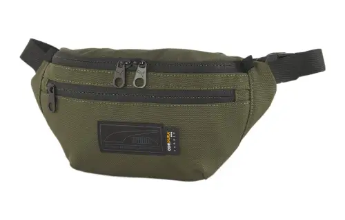 PUMA Fabric One Shoulder Crossbody Fanny Pack Regular Unisex Army Green