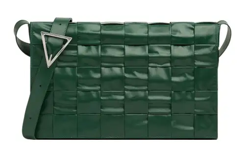Bottega Veneta Cassette Crossbody Bag Maxi Intreccio Raintree