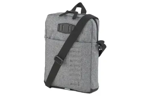 PUMA Canvas Shoulder Bag, Crossbody Bag Regular Men's Gray
