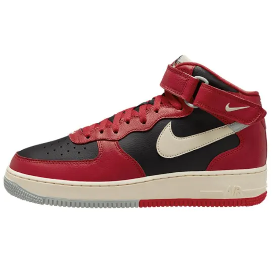 Nike Air Force 1 Mid LV8 Split Black Red