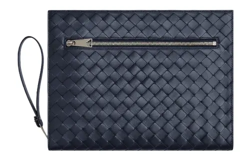 Bottega Veneta Cow Leather Briefcase Storage Clutch Medium Men's Multicolor