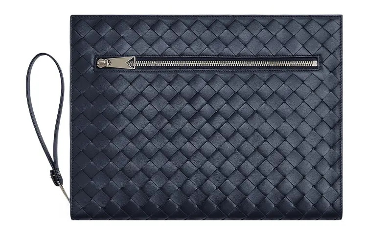 Bottega Veneta Cow Leather Briefcase Storage Clutch Medium Men's Multicolor