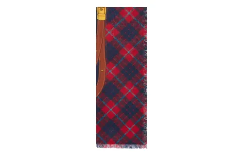 GUCCI Harness Printed Frayed Hem Scarf