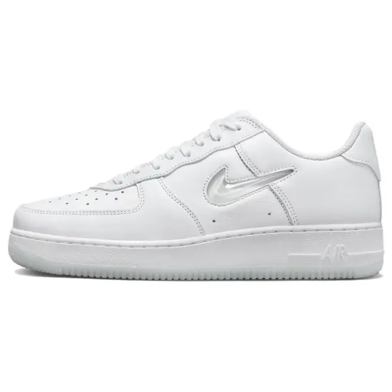 Nike Air Force 1 Low '07 Retro Color Of The Month Jewel Swoosh Triple White