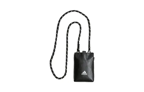 Adidas Essential Artificial Leather Cell Phone Pouch Small Unisex Black