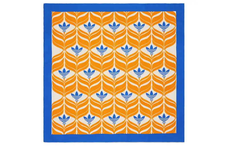 GUCCI Scarves Women's Orange/Blue