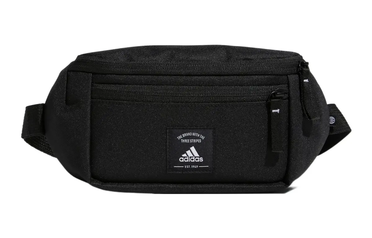 Adidas Polyester One Shoulder Crossbody Fanny Pack Regular Unisex Black