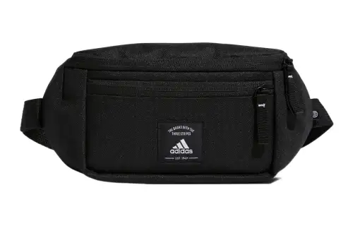 Adidas Polyester One Shoulder Crossbody Fanny Pack Regular Unisex Black