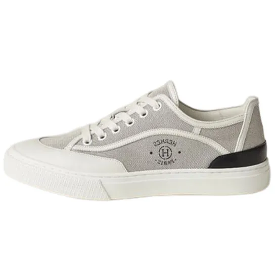 HERMES PARIS Skateboard Shoes Women's Low-Top Gray