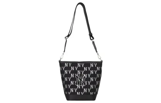 MLB Polyester Bucket Bag, Shoulder Bag, Crossbody Bag Regular Women's Black