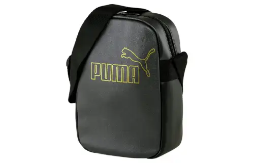 PUMA Polyurethane Shoulder Bag, Crossbody Bag Regular Women's Black