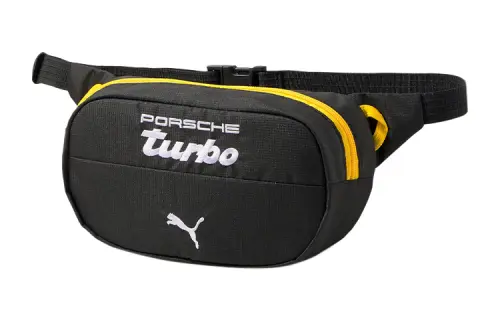 PUMA Polyester One Shoulder Crossbody Fanny Pack Regular Unisex Black/Yellow