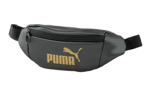 PUMA Artificial Leather Crossbody Bag, Fanny Pack Regular Women's Black