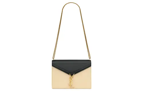 SAINT LAURENT CASSANDRA Calfskin Portable Crossbody Bag, Shoulder Bag Medium Women's