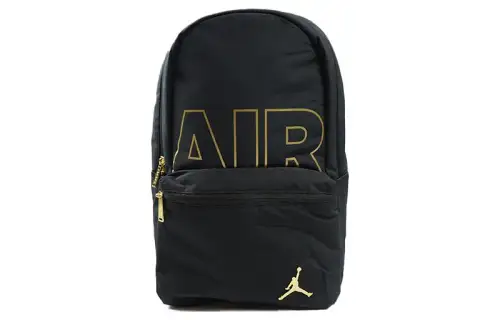 Jordan Foldable black backpack with zipper for men and women