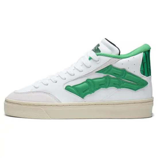 LINING Wave Skateboard Shoes Men Low-Top White Green