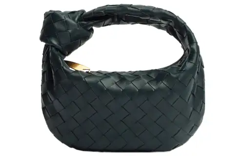 Bottega Veneta Jodie Lambskin Handbag Mini Women's Ink Green