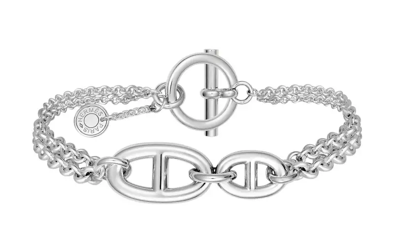 HERMES Farandole Bracelets Women's Silver