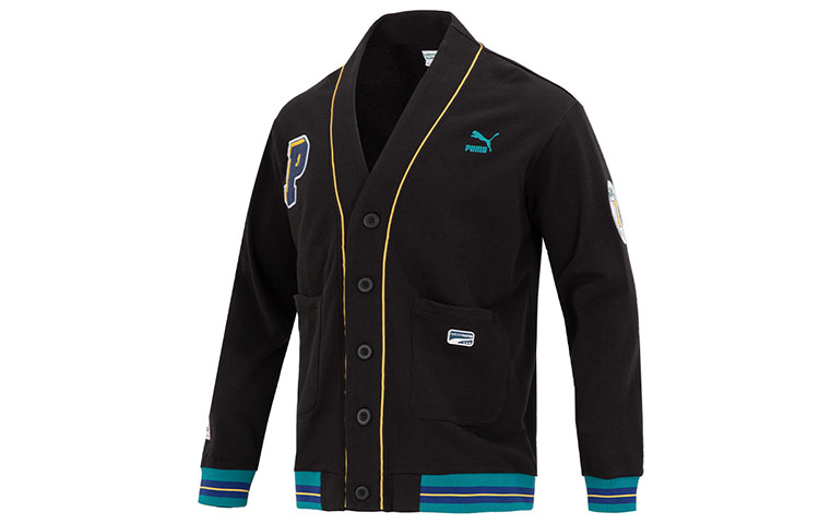 PUMA Team Badge V-neck Jacket Tr Logo  