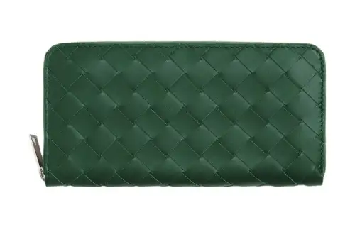 Bottega Veneta Cow Leather Wallet Large Men's Green